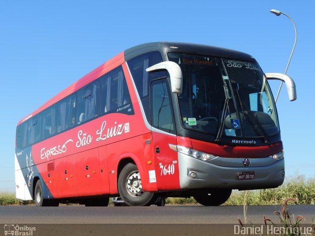 Expresso São Luiz 7640 na cidade de Rio Verde, Goiás, Brasil, por Daniel Henrique. Número da foto: #5975248.