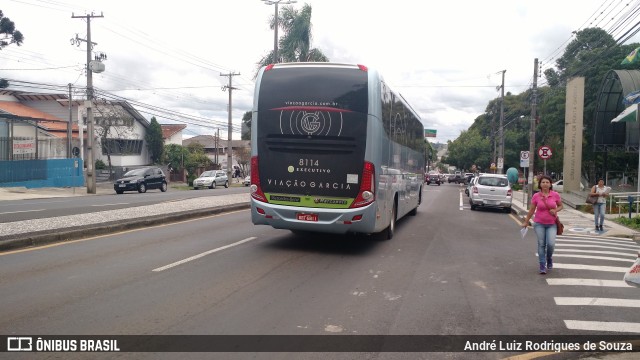 Viação Garcia 8114 na cidade de Ponta Grossa, Paraná, Brasil, por André Luiz Rodrigues de Souza. Número da foto: #5975696.