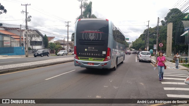 Viação Garcia 8114 na cidade de Ponta Grossa, Paraná, Brasil, por André Luiz Rodrigues de Souza. ID da foto: 5975696.