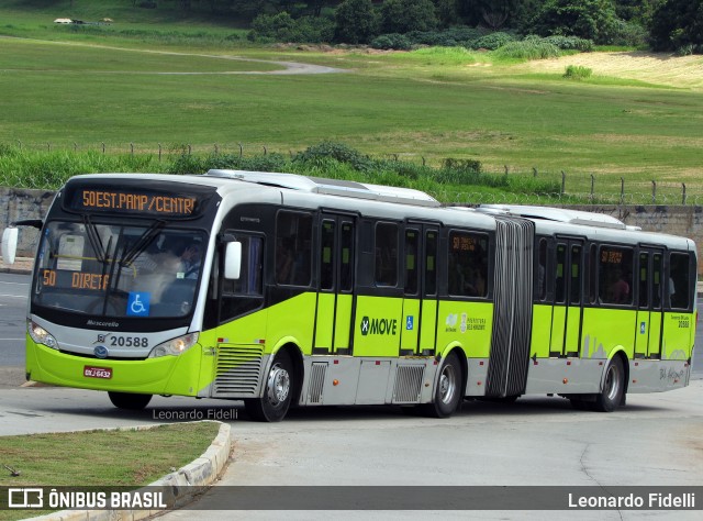 SM Transportes 20588 na cidade de Belo Horizonte, Minas Gerais, Brasil, por Leonardo Fidelli. ID da foto: 5975651.