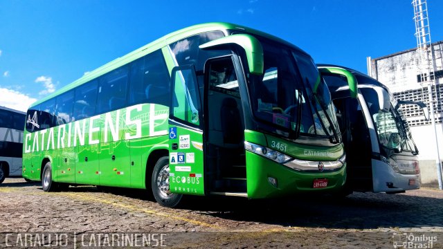 Auto Viação Catarinense 3451 na cidade de São Paulo, São Paulo, Brasil, por Cainã Marcos de Araujo. ID da foto: 5975111.