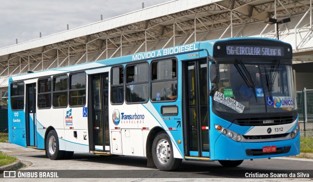 VUG - Viação Urbana Guarulhos 1312 na cidade de Guarulhos, São Paulo, Brasil, por Cristiano Soares da Silva. Número da foto: #5976280.