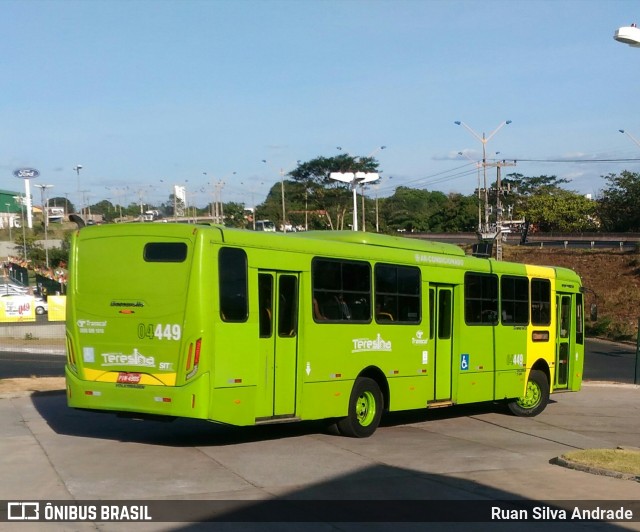 Transcol Transportes Coletivos 04449 na cidade de Teresina, Piauí, Brasil, por Ruan Silva Andrade. Número da foto: #6027075.