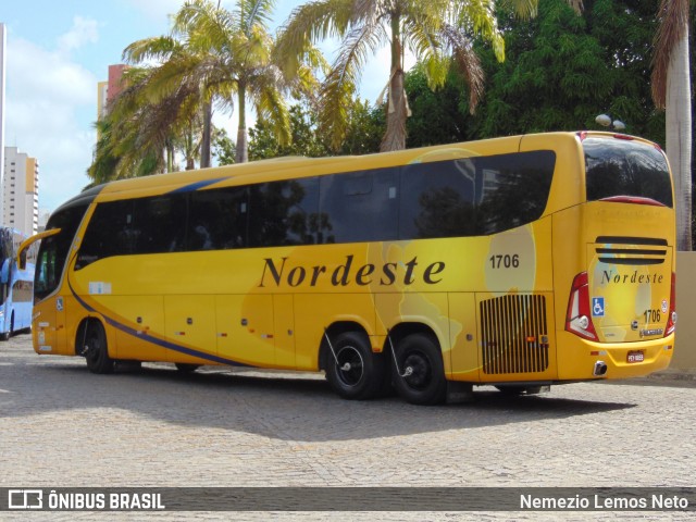 Viação Nordeste 1706 na cidade de Fortaleza, Ceará, Brasil, por Nemezio Lemos Neto. Número da foto: #6027809.