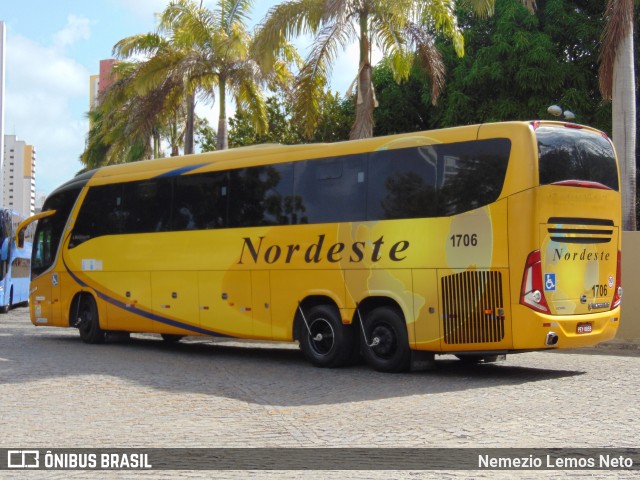 Viação Nordeste 1706 na cidade de Fortaleza, Ceará, Brasil, por Nemezio Lemos Neto. ID da foto: 6027809.