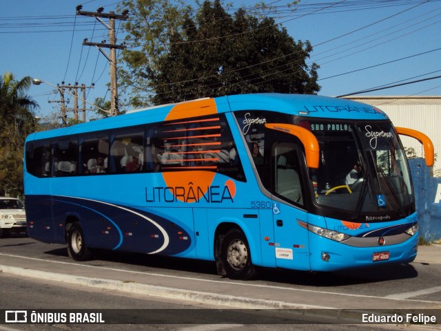 Litorânea Transportes Coletivos 5360 na cidade de São Sebastião, São Paulo, Brasil, por Eduardo Felipe. Número da foto: #6027563.