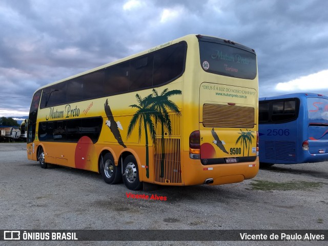 Viação Mutum Preto 9500 na cidade de Aparecida, São Paulo, Brasil, por Vicente de Paulo Alves. ID da foto: 6027278.