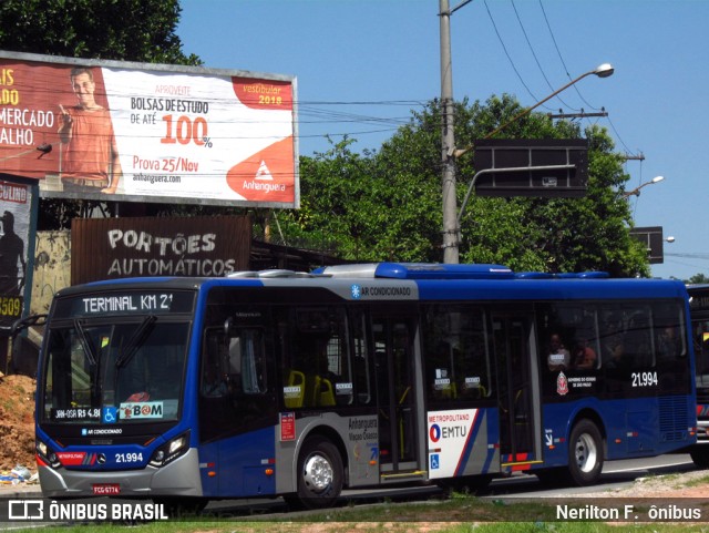 Viação Osasco 21.994 na cidade de Carapicuíba, São Paulo, Brasil, por Nerilton F.  ônibus. ID da foto: 5978008.