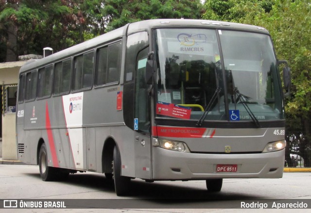 Empresa de Ônibus Pássaro Marron 45.851 na cidade de São Paulo, São Paulo, Brasil, por Rodrigo  Aparecido. ID da foto: 5978665.