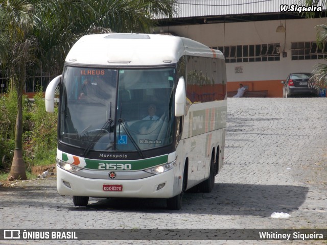 Empresa Gontijo de Transportes 21530 na cidade de Manhuaçu, Minas Gerais, Brasil, por Whitiney Siqueira. ID da foto: 5977416.