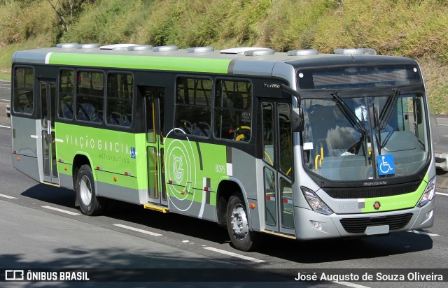 Viação Garcia 8095 na cidade de Piraí, Rio de Janeiro, Brasil, por José Augusto de Souza Oliveira. ID da foto: 5978468.