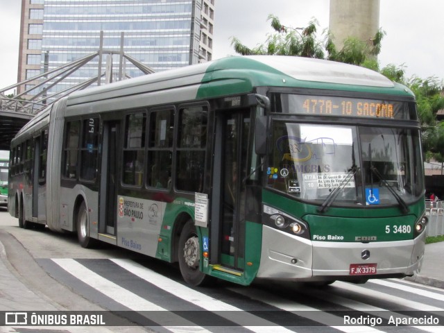 Via Sul Transportes Urbanos 5 3480 na cidade de São Paulo, São Paulo, Brasil, por Rodrigo  Aparecido. ID da foto: 5978654.