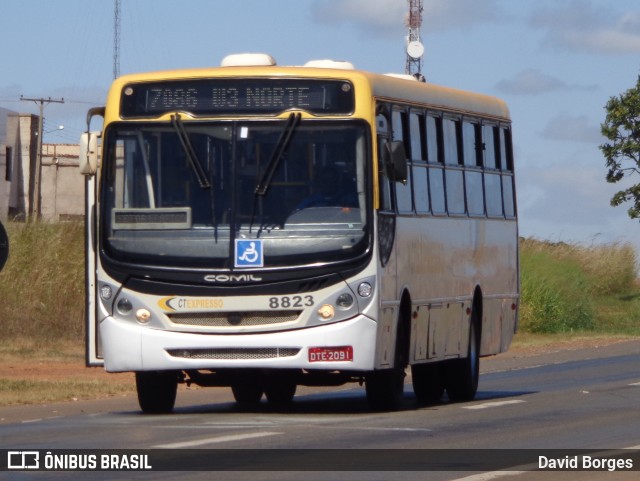 CT Expresso 8823 na cidade de Luziânia, Goiás, Brasil, por David Borges. ID da foto: 5977796.