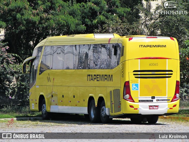 Viação Itapemirim 60065 na cidade de Juiz de Fora, Minas Gerais, Brasil, por Luiz Krolman. Número da foto: #5979440.