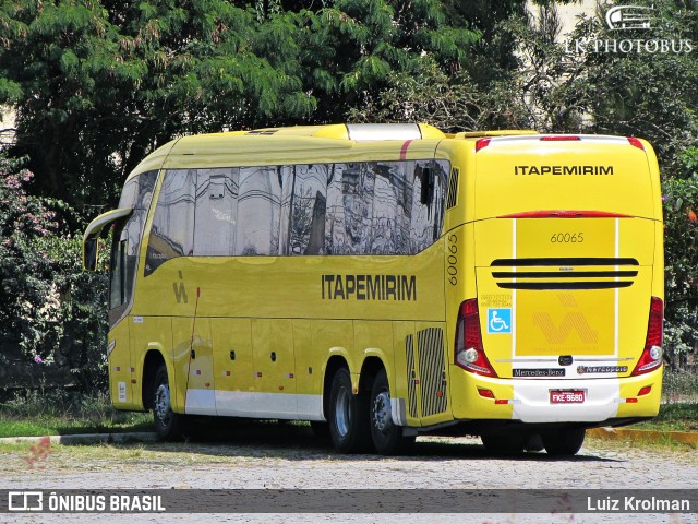 Viação Itapemirim 60065 na cidade de Juiz de Fora, Minas Gerais, Brasil, por Luiz Krolman. ID da foto: 5979440.