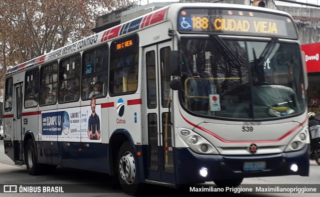 CUTCSA - Companhia Uruguaia de Transporte Coletivo 539 na cidade de , por Maximiliano Priggione  Maximilianopriggione. Número da foto: #5979421.
