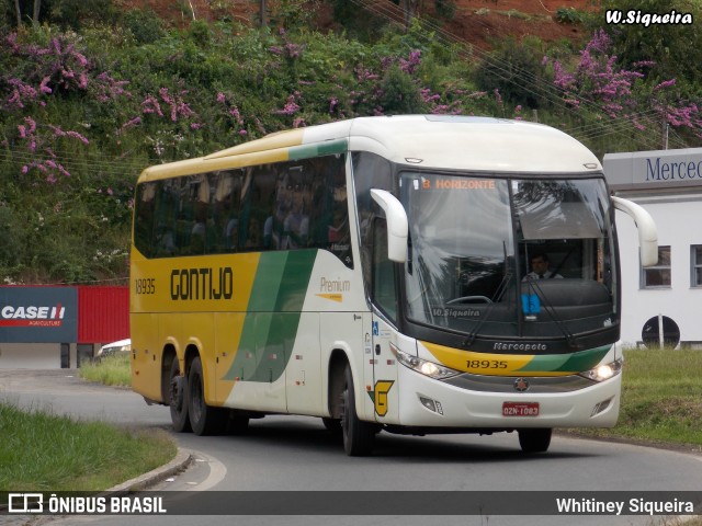 Empresa Gontijo de Transportes 18935 na cidade de Manhuaçu, Minas Gerais, Brasil, por Whitiney Siqueira. Número da foto: #5980687.
