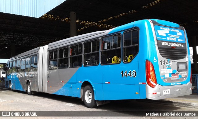 VB Transportes e Turismo 1449 na cidade de Campinas, São Paulo, Brasil, por Matheus Gabriel dos Santos. Número da foto: #5981143.