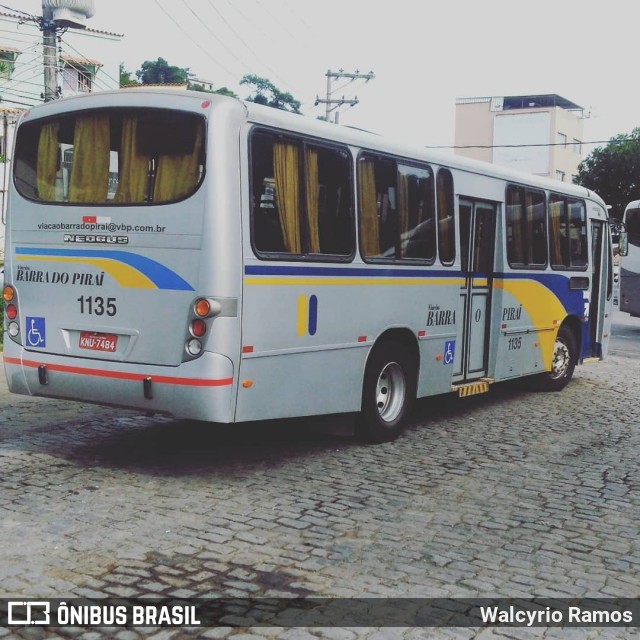 Viação Barra do Piraí Turismo 1135 na cidade de Barra do Piraí, Rio de Janeiro, Brasil, por Walcyrio Ramos. Número da foto: #5980835.