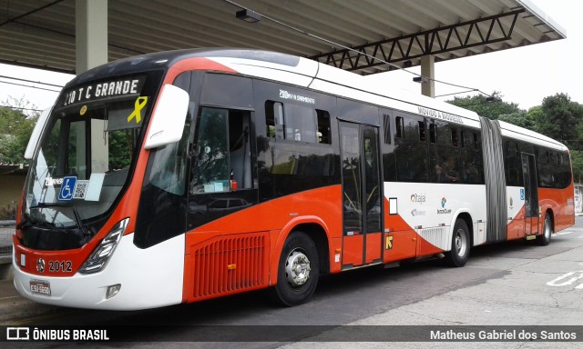 Itajaí Transportes Coletivos 2012 na cidade de Campinas, São Paulo, Brasil, por Matheus Gabriel dos Santos. ID da foto: 5981203.