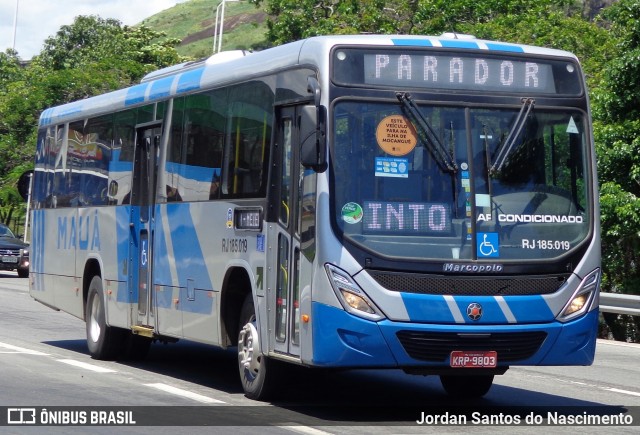 Viação Mauá RJ185.019 na cidade de Niterói, Rio de Janeiro, Brasil, por Jordan Santos do Nascimento. ID da foto: 5980277.