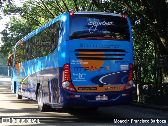 Litorânea Transportes Coletivos 5353 na cidade de São Paulo, São Paulo, Brasil, por Moaccir  Francisco Barboza. Número da foto: #5979639.