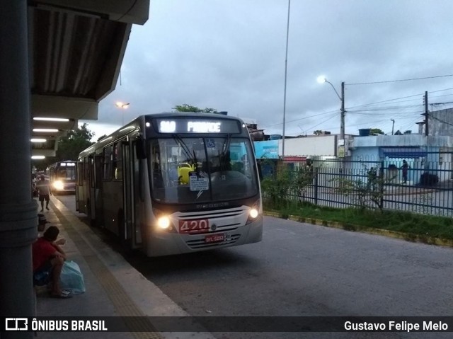 Borborema Imperial Transportes 420 na cidade de Olinda, Pernambuco, Brasil, por Gustavo Felipe Melo. ID da foto: 5981031.