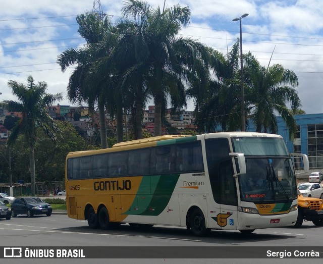 Empresa Gontijo de Transportes 12605 na cidade de Vitória, Espírito Santo, Brasil, por Sergio Corrêa. Número da foto: #5982575.