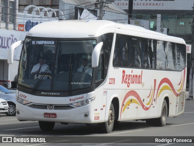 Viação Regional 2278 na cidade de Feira de Santana, Bahia, Brasil, por Rodrigo Fonseca. ID da foto: 5982843.