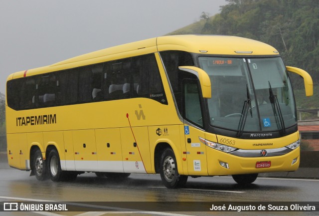 Viação Itapemirim 60563 na cidade de Piraí, Rio de Janeiro, Brasil, por José Augusto de Souza Oliveira. ID da foto: 5984346.