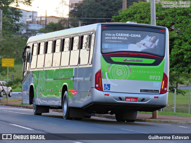 Viação Garcia 8923 na cidade de Londrina, Paraná, Brasil, por Guilherme Estevan. ID da foto: 5984471.