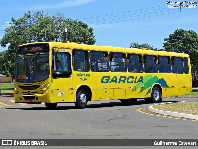 Viação Garcia 7499 na cidade de Londrina, Paraná, Brasil, por Guilherme Estevan. ID da foto: 5984463.