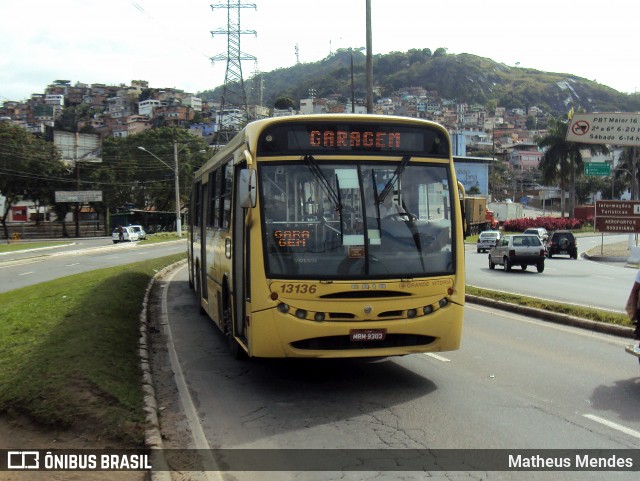 Viação Grande Vitória 13136 na cidade de Vitória, Espírito Santo, Brasil, por Matheus Mendes. ID da foto: 5985615.