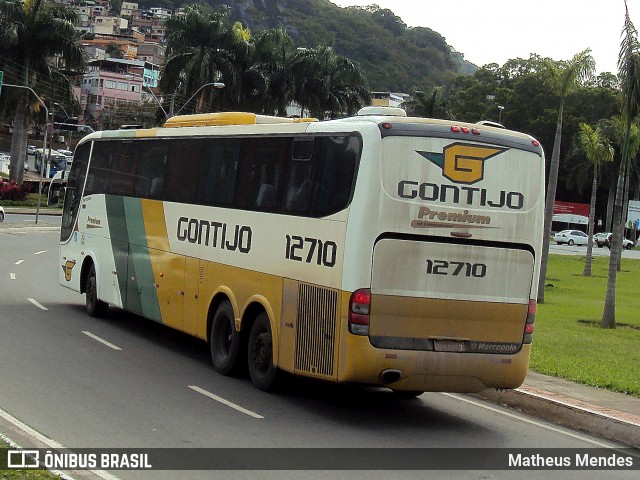 Empresa Gontijo de Transportes 12710 na cidade de Vitória, Espírito Santo, Brasil, por Matheus Mendes. ID da foto: 5985621.