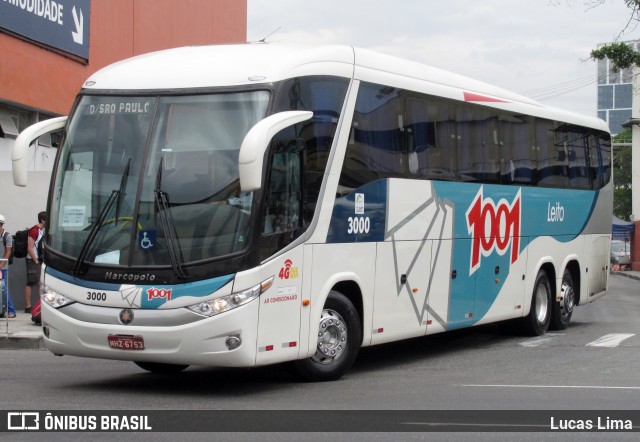 Auto Viação 1001 3000 na cidade de Rio de Janeiro, Rio de Janeiro, Brasil, por Lucas Lima. ID da foto: 5985795.