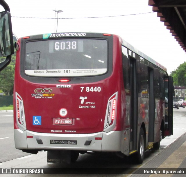 Transwolff Transportes e Turismo 7 8440 na cidade de São Paulo, São Paulo, Brasil, por Rodrigo  Aparecido. Número da foto: #5985302.
