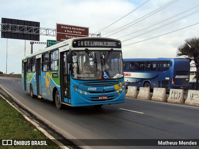 Viação Grande Vitória 13189 na cidade de Vitória, Espírito Santo, Brasil, por Matheus Mendes. Número da foto: #5985627.