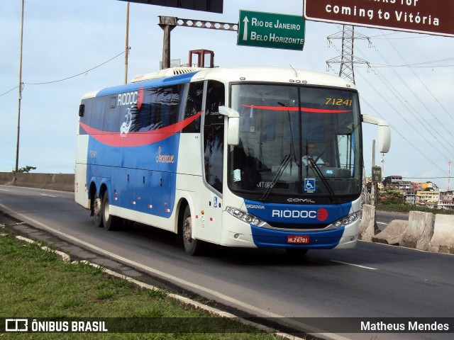 Viação Riodoce 71241 na cidade de Vitória, Espírito Santo, Brasil, por Matheus Mendes. ID da foto: 5985619.