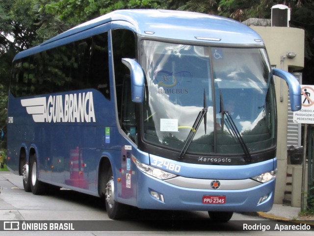 Viação Águia Branca 32480 na cidade de São Paulo, São Paulo, Brasil, por Rodrigo  Aparecido. Número da foto: #5988692.