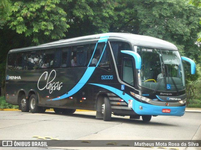 Empresa de Ônibus Nossa Senhora da Penha 52005 na cidade de São Paulo, São Paulo, Brasil, por Matheus Mota Rosa da Silva. ID da foto: 5988218.