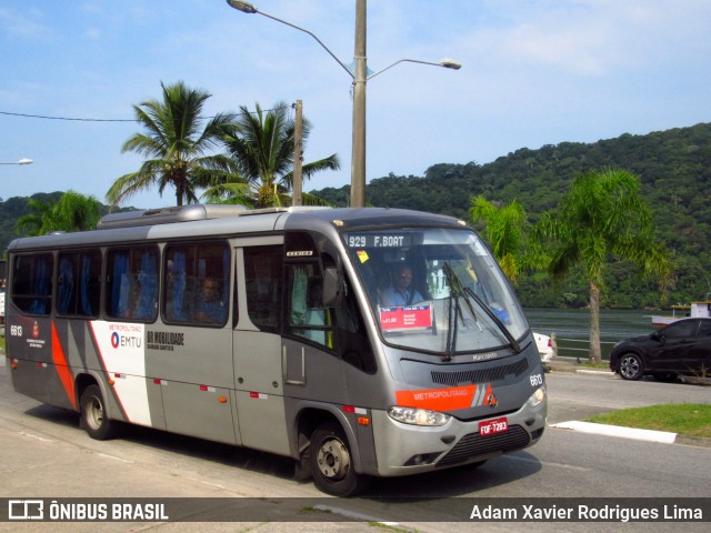 BR Mobilidade Baixada Santista 6613 na cidade de Bertioga, São Paulo, Brasil, por Adam Xavier Rodrigues Lima. ID da foto: 6029359.