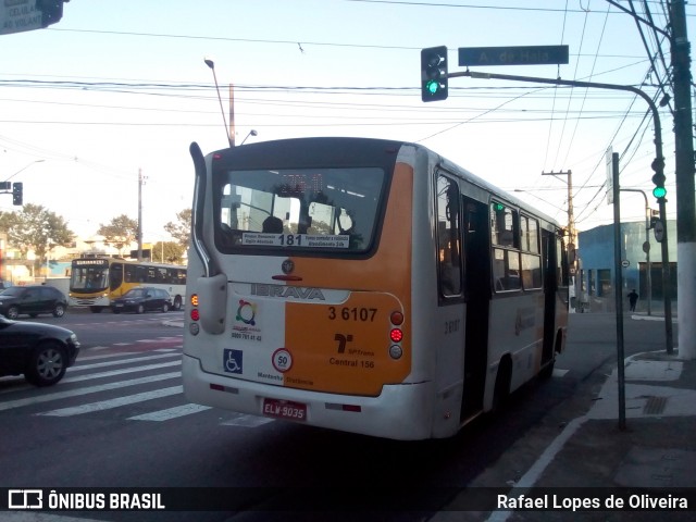 Transunião Transportes 3 6107 na cidade de São Paulo, São Paulo, Brasil, por Rafael Lopes de Oliveira. Número da foto: #6029011.