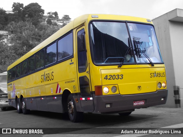 Viação Itapemirim 42033 na cidade de Santos, São Paulo, Brasil, por Adam Xavier Rodrigues Lima. Número da foto: #6029443.