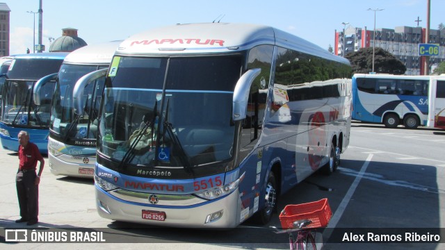 Mapatur Transportes e Turismo 5515 na cidade de Aparecida, São Paulo, Brasil, por Alex Ramos Ribeiro. ID da foto: 6029617.