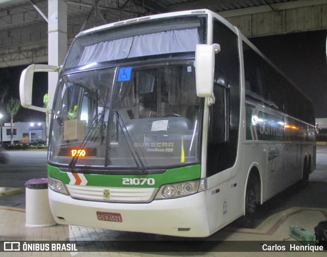 Empresa Gontijo de Transportes 21070 na cidade de Roseira, São Paulo, Brasil, por Carlos  Henrique. ID da foto: 6045404.