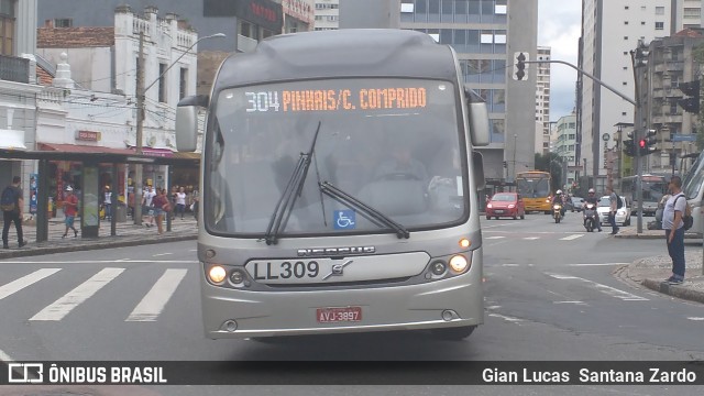 Araucária Transportes Coletivos LL309 na cidade de Curitiba, Paraná, Brasil, por Gian Lucas  Santana Zardo. ID da foto: 6044858.