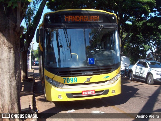 Viação Garcia 7099 na cidade de Mandaguari, Paraná, Brasil, por Josino Vieira. ID da foto: 6044553.