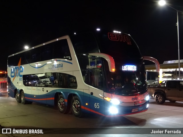 Pullman Eme Bus 65 na cidade de Chillán, Ñuble, Bío-Bío, Chile, por Javier Ferrada. ID da foto: 6044152.