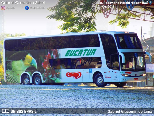 Eucatur - Empresa União Cascavel de Transportes e Turismo 4450 na cidade de Joinville, Santa Catarina, Brasil, por Gabriel Giacomin de Lima. Número da foto: #6044130.