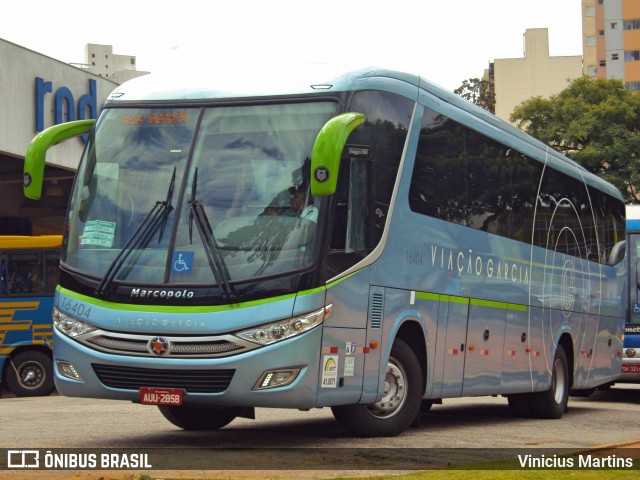 Viação Garcia 16404 na cidade de Sorocaba, São Paulo, Brasil, por Vinicius Martins. ID da foto: 6043763.